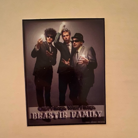 BEASTIE BOYS Beastie Family “Can’t Stop Won’t Stop” Sticker NEW Rare OOP - Picture 4 of 5